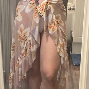 Swim Cover up skirt with bottoms